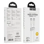 Hoco Cable Type-C to Type-C X51 High-Power 100W Charging Data Sync 1m - Available at AfnoBazar Nepal