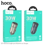 Hoco Z57 Glorious Single-Port PD30W Car Charger - Available at AfnoBazar Nepal