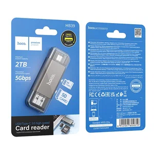 Hoco HB39 2-in-1 Type-C and USB 3.0 SD / TF Card Reader - Available at AfnoBazar Nepal