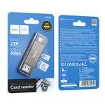 Hoco HB39 2-in-1 Type-C and USB 3.0 SD / TF Card Reader - Available at AfnoBazar Nepal