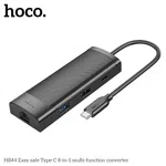 Hoco HB44 Easy Safe Type-C 8-in-1 Multi-Function Converter - Available at AfnoBazar Nepal