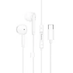 Hoco M95 Type-C Wire Controlled Earphones with Mic (White) - Available at AfnoBazar Nepal