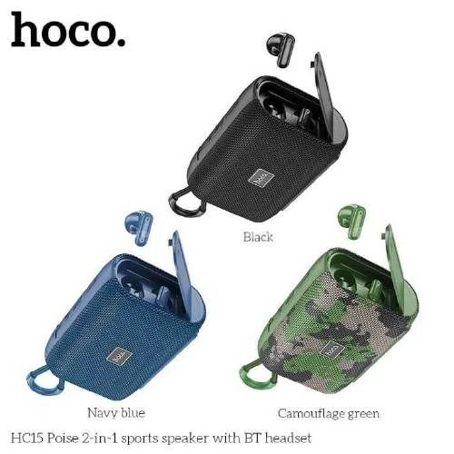 Hoco HC15 Poise 2 in 1 Sports Speaker with BT Headset - Available at AfnoBazar Nepal