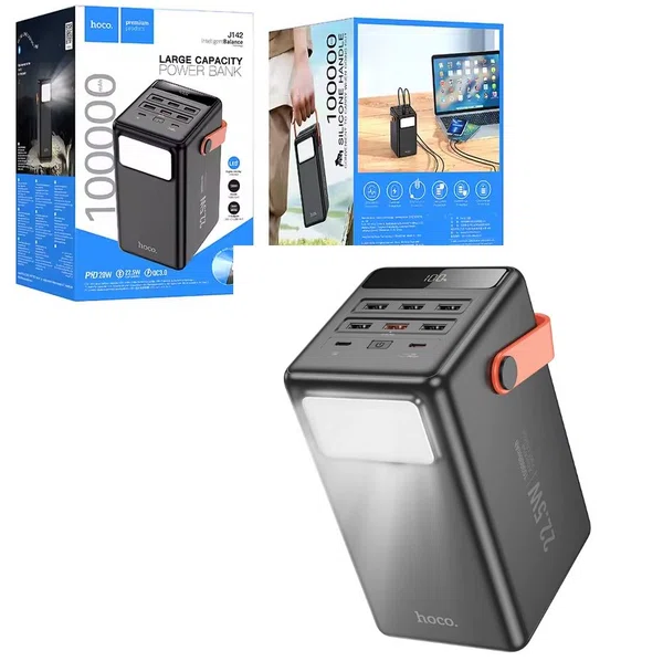 Hoco Power Bank J142 Surpass 22.5W + PD20W 100000mAh - Available at AfnoBazar Nepal