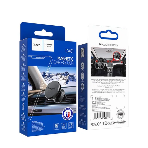 Hoco Car Holder CA81 Ligue Magnetic for Air Outlet - Available at AfnoBazar Nepal
