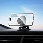 Hoco H97 Eminent Ring Magnetic Car Center Console Phone Holder (Black) - Available at AfnoBazar Nepal