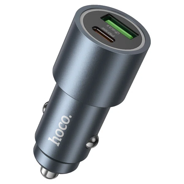 Hoco Z60 Bloom 48W Dual-Port PD30W+QC3.0 Multi-Protocol Car Charger - Available at AfnoBazar Nepal