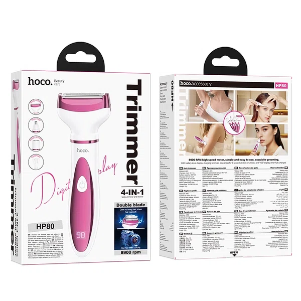 Hoco HP80 4-in-1 Women's Hair Trimmer and Shaver - Available at AfnoBazar Nepal