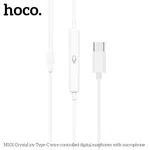 Hoco M101 Max Type-C Crystal Grace Wire Controlled Digital Earphones with Microphones - Available at AfnoBazar Nepal