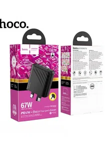 Hoco Charger CS27B Smart – 67W 4-Port Wall Charger - Available at AfnoBazar Nepal