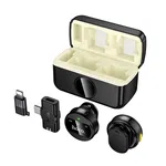 Hoco L22 Bright 2-in-1 Wireless Mobile Microphone with Case (iP/Type-C) - Available at AfnoBazar Nepal