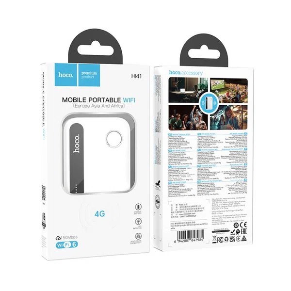 Hoco HI41 Mobile Portable WiFi 150 Mbps (Europe Asia and Africa) - Available at AfnoBazar Nepal