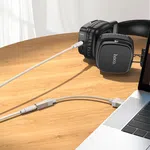 Hoco UPA32D Clever Audio Converter USB to Female 3.5 - Available at AfnoBazar Nepal