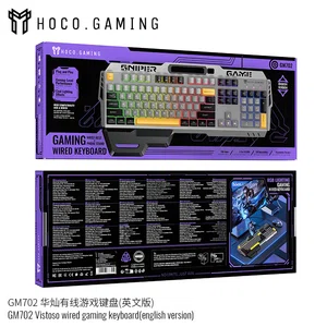 Hoco GM702 Vistoso Wired Gaming Keyboard (English Version) - Available at AfnoBazar Nepal