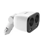 Hoco Z28 In-Car Charger with Digital Display - Available at AfnoBazar Nepal
