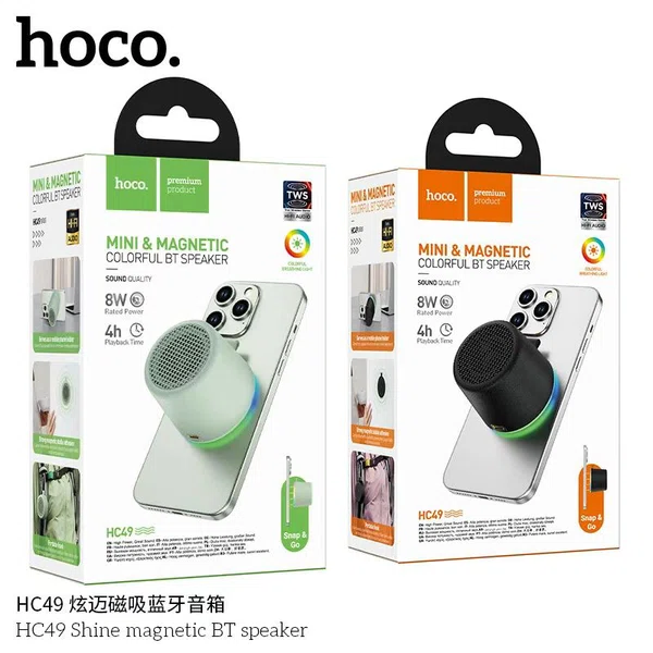 Hoco HC49 Shine Magnetic BT Speaker - Available at AfnoBazar Nepal