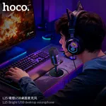 Hoco L25 Bright USB Desktop Microphone - Available at AfnoBazar Nepal