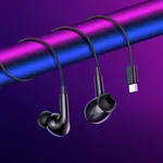 Hoco M101 Pro Crystal Sound Type-C Wire-Controlled Digital Earphones with Microphone - Available at AfnoBazar Nepal