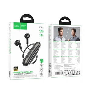 Hoco ES77 Graceful Lavalier Bluetooth Earphone (Black) - Available at AfnoBazar Nepal