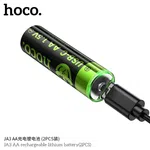 Hoco JA3 AA Rechargeable Lithium Battery - Available at AfnoBazar Nepal