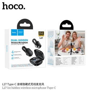 Hoco L27 Ice Type-C Hidden Wireless Microphone - Available at AfnoBazar Nepal