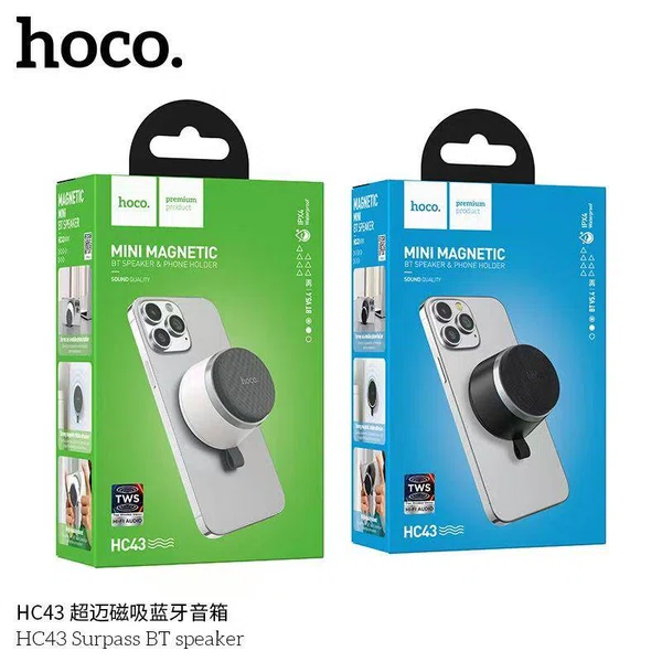 Hoco HC43 Surpass Magnetic Wireless Speaker - Available at AfnoBazar Nepal