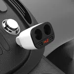 Hoco Z28 In-Car Charger with Digital Display - Available at AfnoBazar Nepal