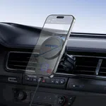 Hoco HW36 Electric Rotating Magnetic Wireless Fast Charging Car Air Outlet Phone Holder - Available at AfnoBazar Nepal
