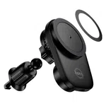 Hoco HW36 Electric Rotating Magnetic Wireless Fast Charging Car Air Outlet Phone Holder - Available at AfnoBazar Nepal