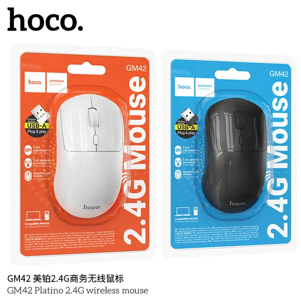 Hoco GM42 2.4G Wireless Mouse - Available at AfnoBazar Nepal