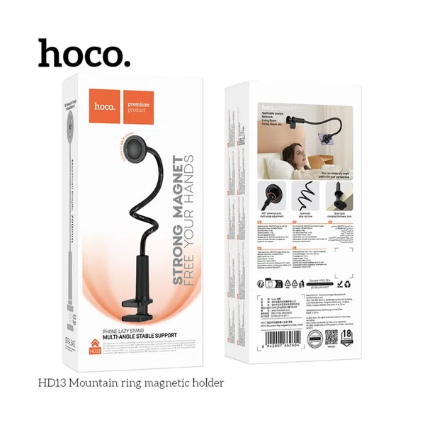 Hoco HD13 Mountain Ring Magnetic Holder - Available at AfnoBazar Nepal