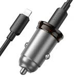 Hoco NZ16A Rigorous 43W Dual Port PD25W+QC3.0 Car Charger Set (C to iP) - Available at AfnoBazar Nepal