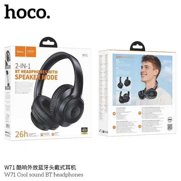 Hoco W71 Cool Sound BT Headphones (Speaker) - Available at AfnoBazar Nepal