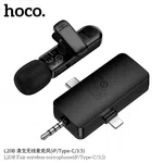 Hoco L20B Fair Wireless Microphone (iP/Type-C/3.5) - Available at AfnoBazar Nepal