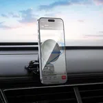 Hoco H97 Eminent Ring Magnetic Car Center Console Phone Holder (Black) - Available at AfnoBazar Nepal