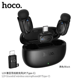 Hoco L19 Graceful Wireless Mobile Microphone (iP/Type-C) - Available at AfnoBazar Nepal