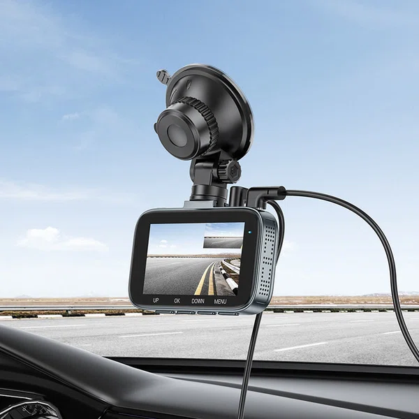 Hoco DV6 Driving Recorder with 3-Inch Display (with Rear Camera) - Available at AfnoBazar Nepal