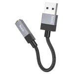 Hoco UPA32D Clever Audio Converter USB to Female 3.5 - Available at AfnoBazar Nepal