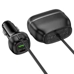 Hoco Z59 Rank 48W Dual Port PD30W+QC3.0 Dual Lighter Slot Car Charger - Available at AfnoBazar Nepal