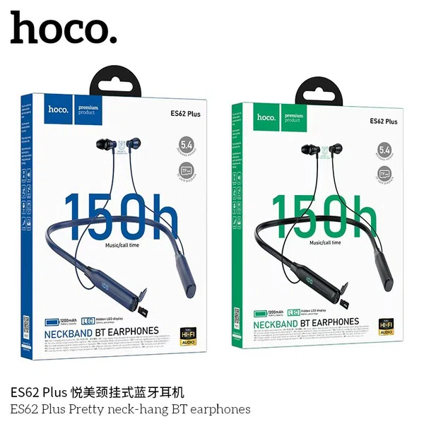Hoco ES62 Plus Pretty Neck-Hang BT Earphones - Available at AfnoBazar Nepal