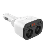 Hoco Z28 In-Car Charger with Digital Display - Available at AfnoBazar Nepal