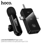 Hoco L20B Fair Wireless Microphone (iP/Type-C/3.5) - Available at AfnoBazar Nepal