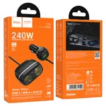 Hoco Z59 Rank 48W Dual Port PD30W+QC3.0 Dual Lighter Slot Car Charger - Available at AfnoBazar Nepal