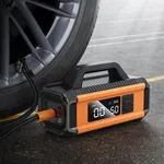 Hoco QS4 Intelligent Air Pump with Emergency Start-Up Power Bank (10000mAh) - Available at AfnoBazar Nepal