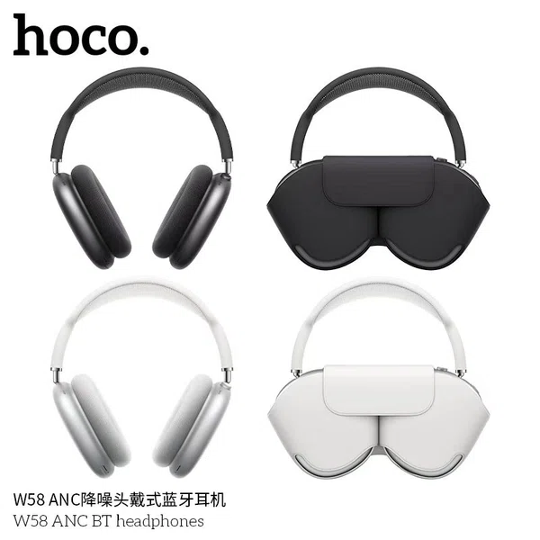 Hoco W58 ANC Over-Ear Wireless Headphones - Available at AfnoBazar Nepal