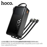 Hoco J156B 22.5W+PD20W Power Bank with Four Cables (30000mAh) - Available at AfnoBazar Nepal