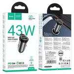 Hoco NZ16A Rigorous 43W Dual Port PD25W+QC3.0 Car Charger - Available at AfnoBazar Nepal