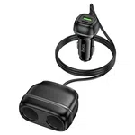 Hoco Z59 Rank 48W Dual Port PD30W+QC3.0 Dual Lighter Slot Car Charger - Available at AfnoBazar Nepal