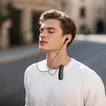 Hoco ES77 Graceful Lavalier Bluetooth Earphone (Black) - Available at AfnoBazar Nepal
