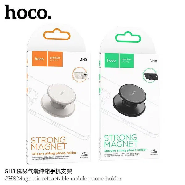 Hoco GH8 Magnetic Retractable Mobile Phone Holder - Available at AfnoBazar Nepal